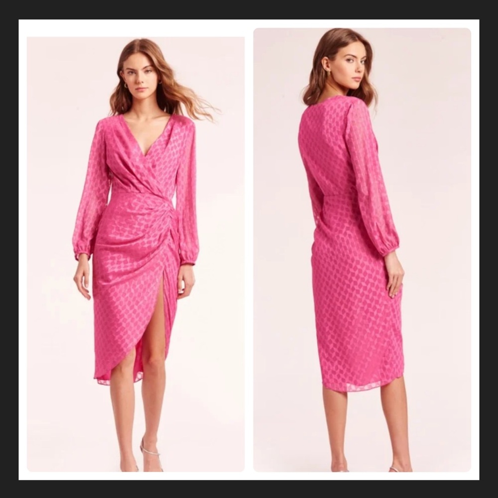Amanda Uprichard Long Sleeve Roma Dress